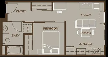 Floor plan 1 x 1 - K floor plan