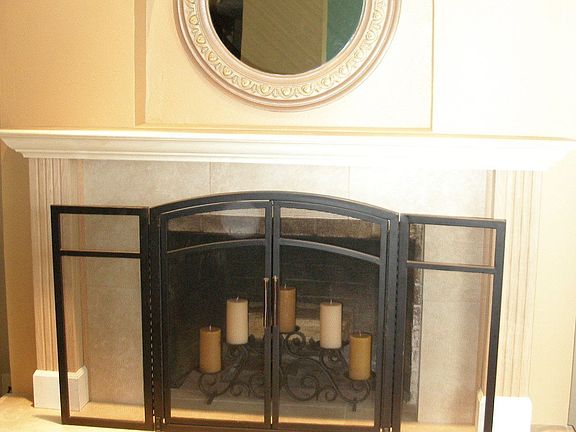 Living room fireplace