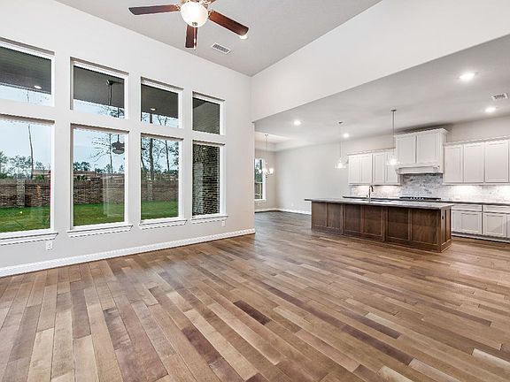 Great room opens to kitchen