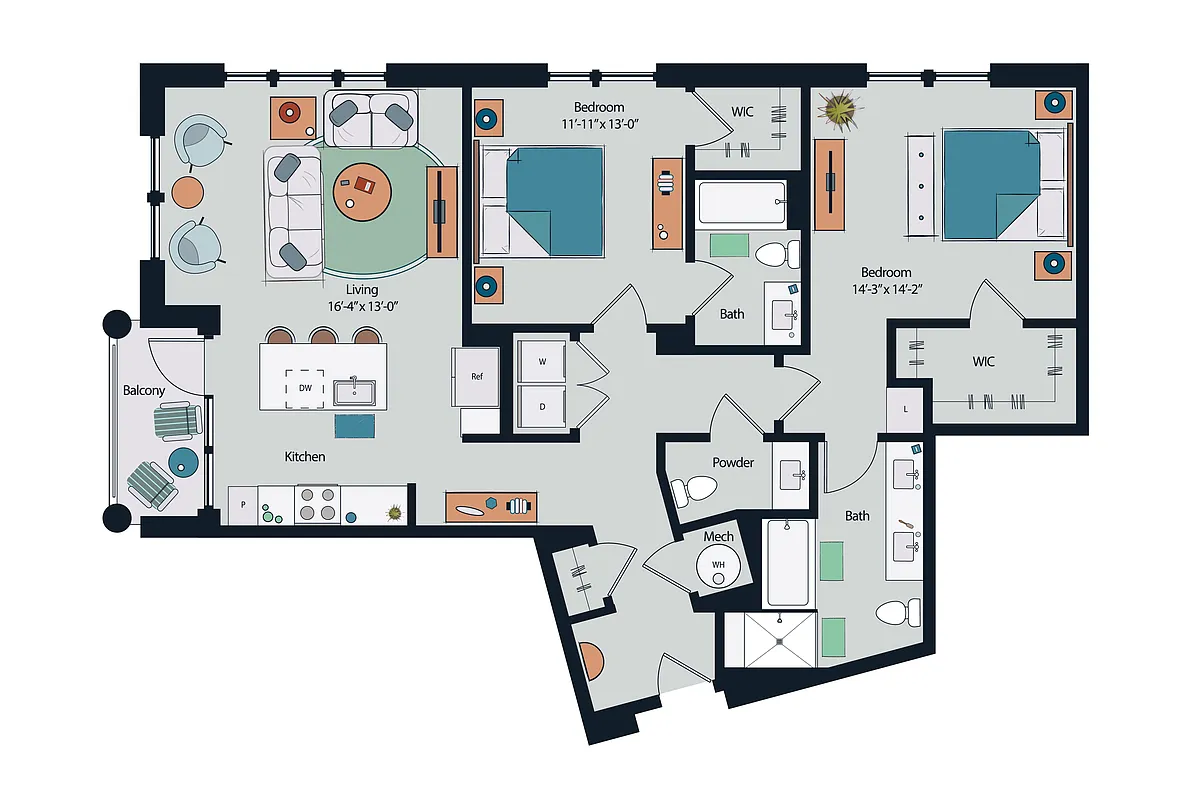 Floor plan B8