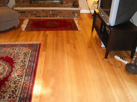 newly finished hardwood floors