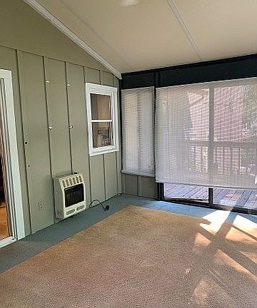 Sun room with heater