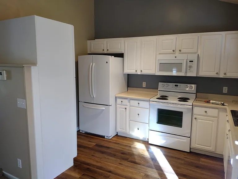 Kitchen with "new" 2each pantry cabinets