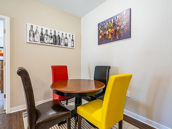 Enjoy your meals right here in the eat-in kitchen and dining area.