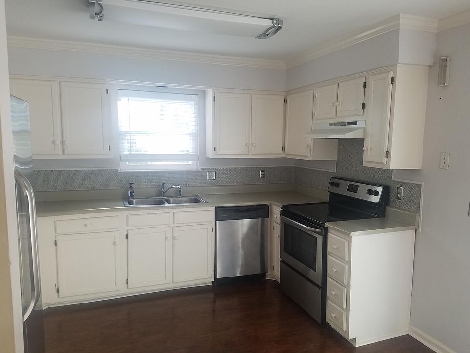 The other half of the kitchen has room for a table.
