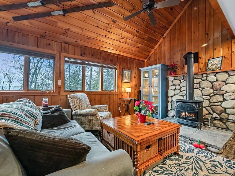 Living room with plenty of natural light