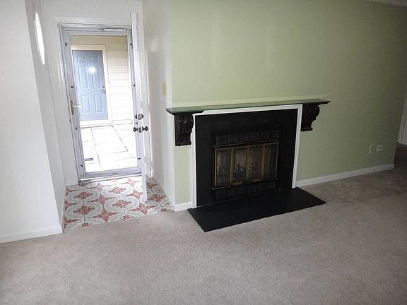 wood burning fireplace