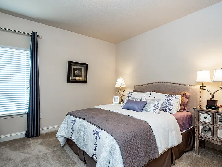 Furnished model bedroom