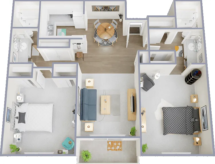 Plan B Floorplan Diagram