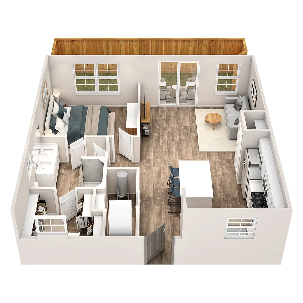 Floor plan 1 x 1 Amelia THA1SFfe