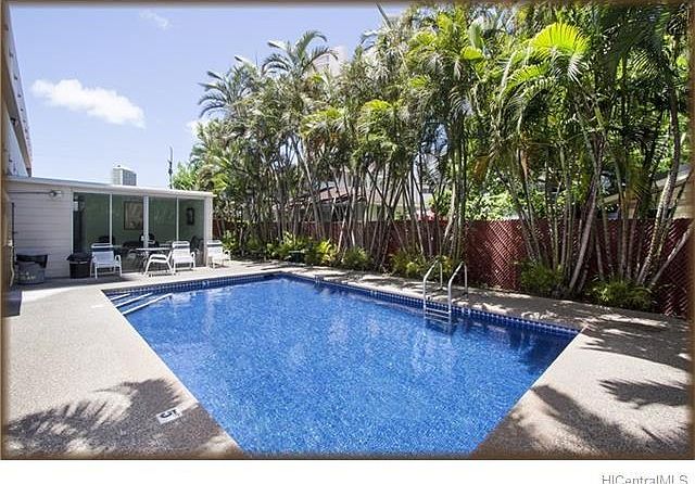 Pool and party room for residents use