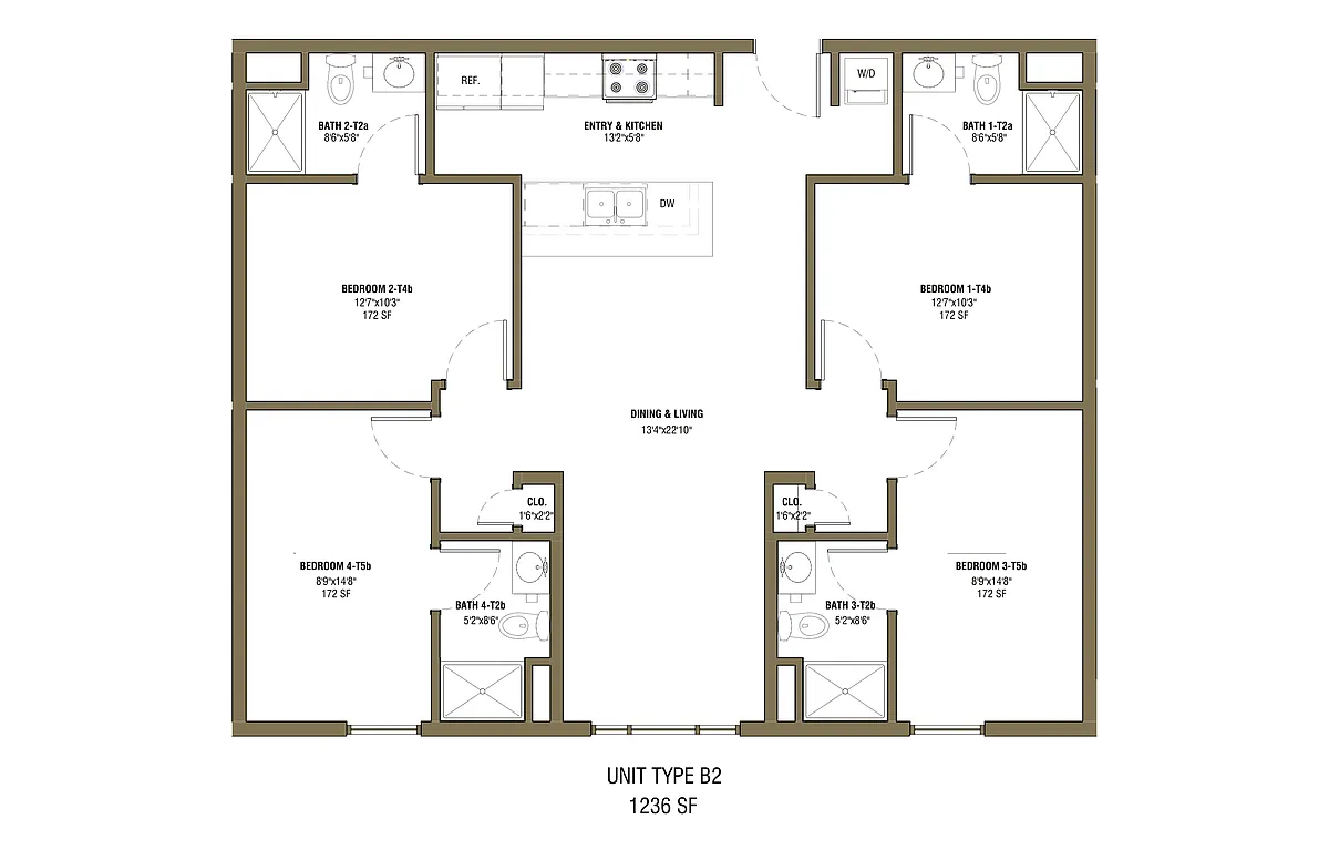 Floor plan 4X4
