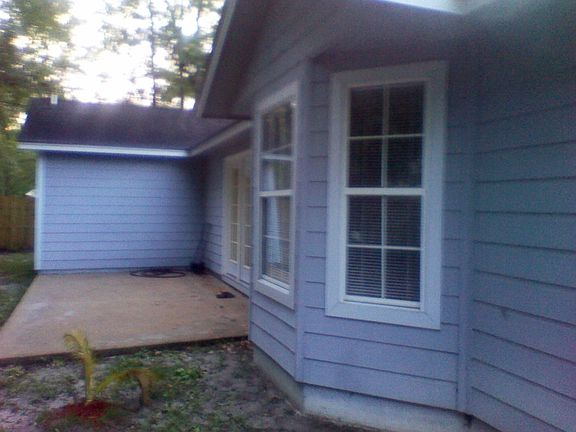 rear of home and patio