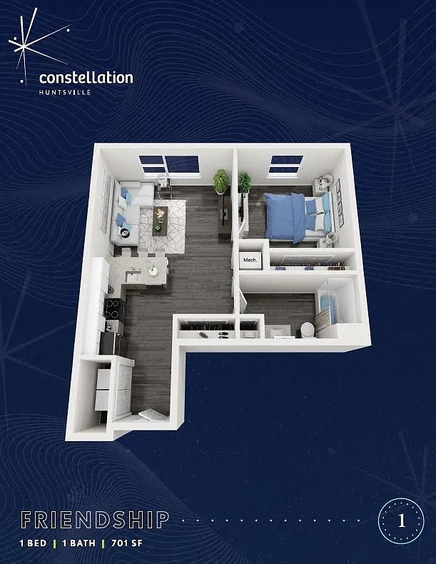Floor plan B4 Friendship 7