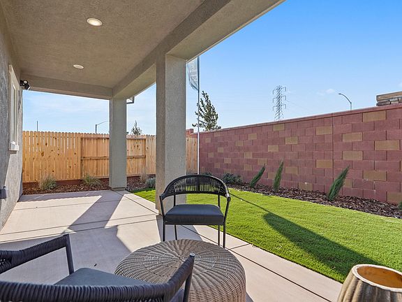 Shady covered patio