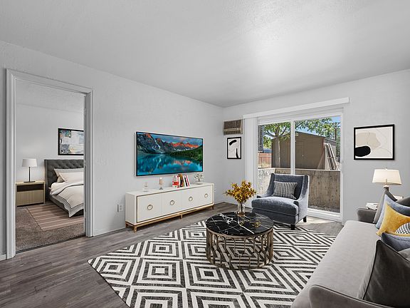 Living Room attached to walk out patio