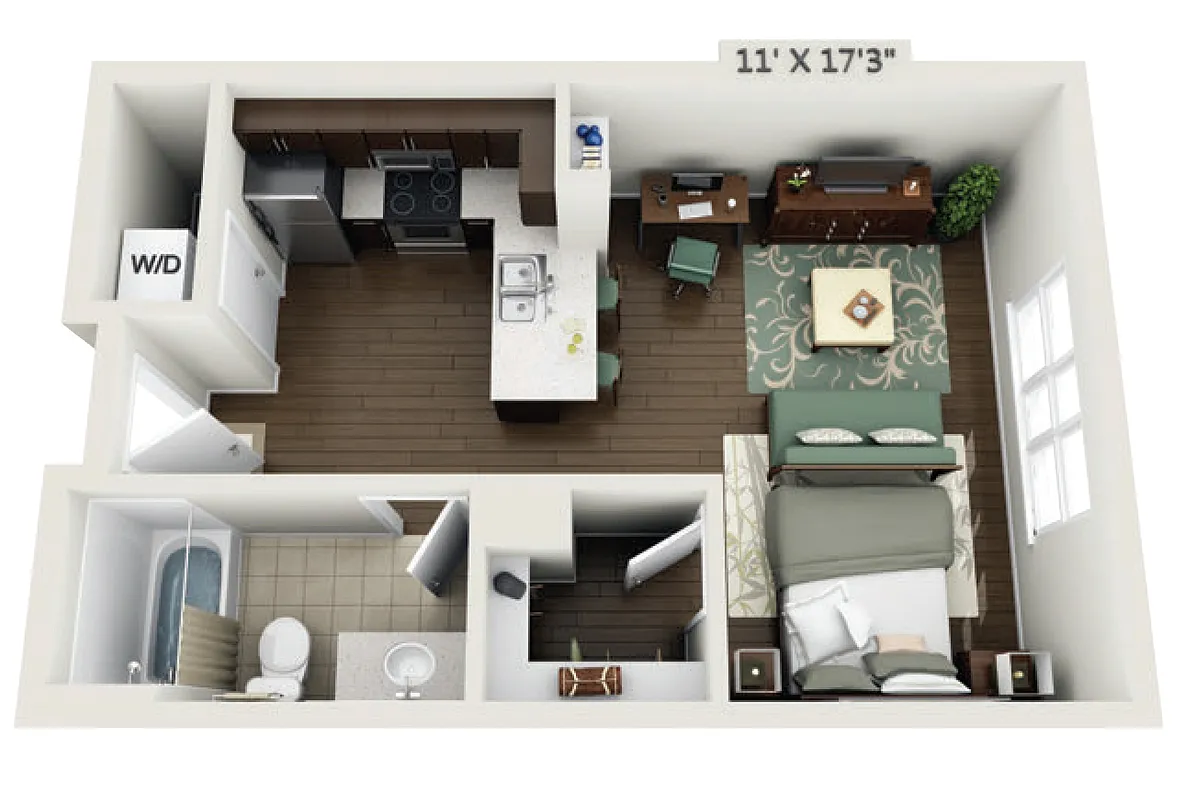 Floor plan 1S1 - Phase 1 Classic