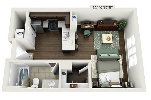 Floor plan 1S1 - Phase 1 Classic