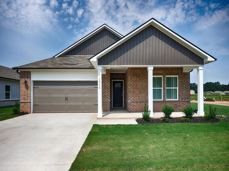 The Newport floorplan with Elevation F modeled at Brookhill Reserve.
