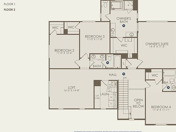Harlow Floor Plan, Quick Move-in Home, Floor 2