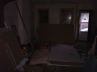 front door living and dining room