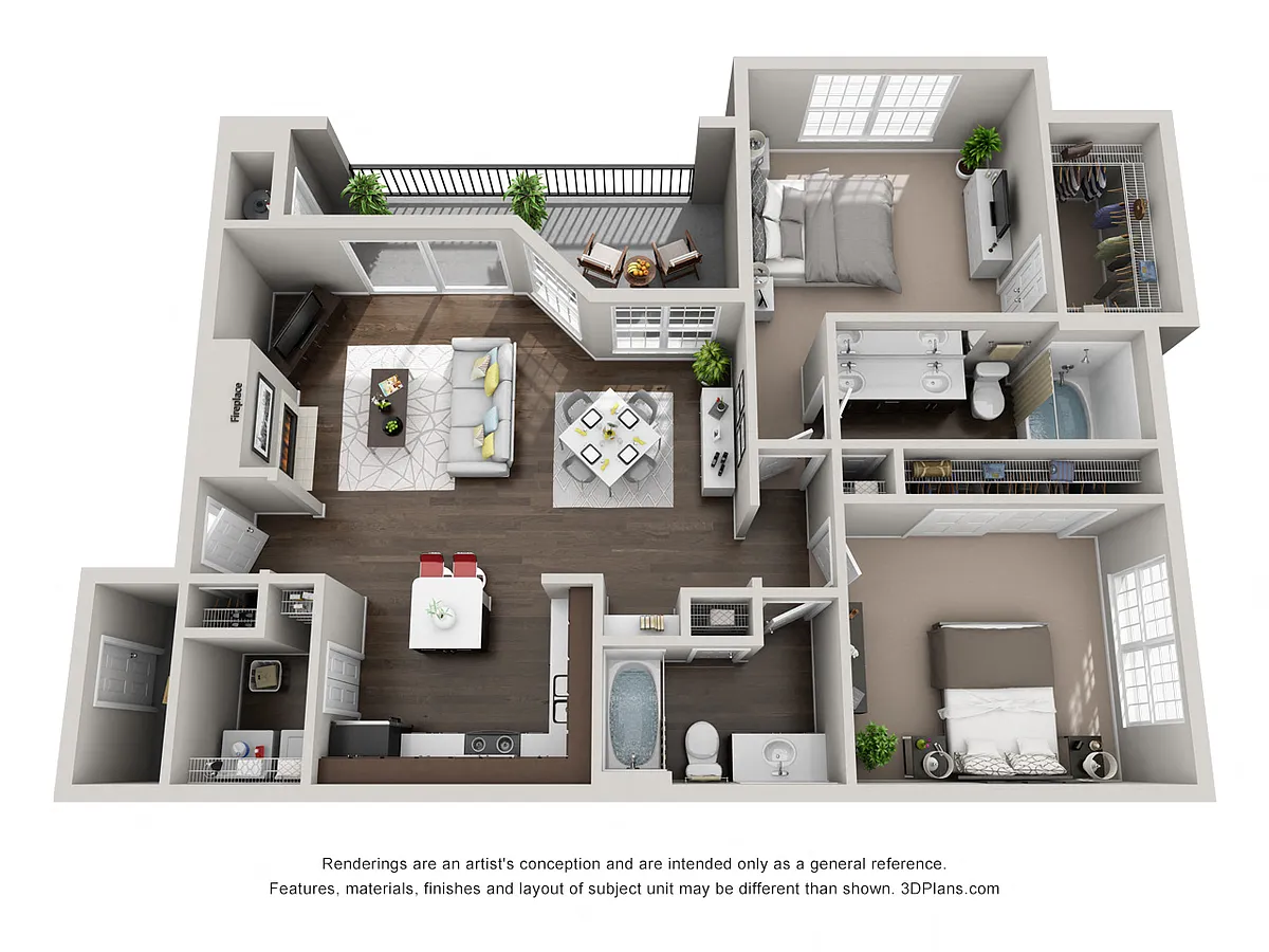 Floor plan B3G