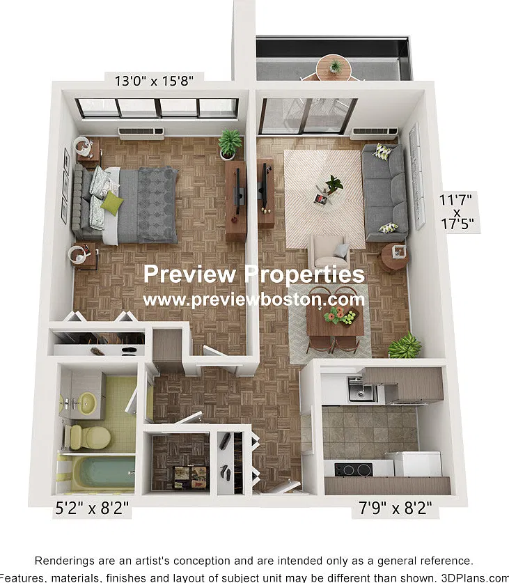 Studio, 1.0 bath, 446 sqft, $2,200 — Photo 2
