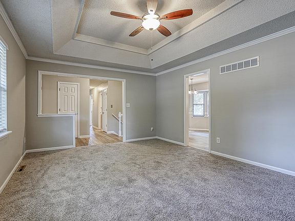 Living room looking at entryway.