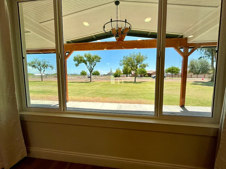 Great Views to large front yard. Brand new large 8 foot window leads to new covered porch.