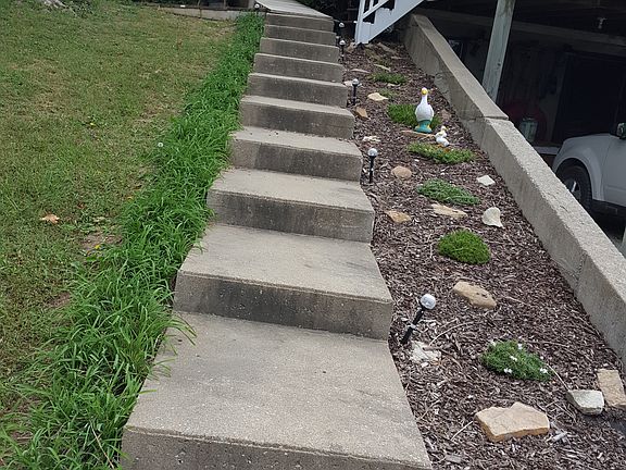 Steps going up to front door