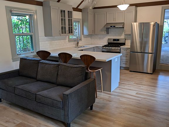 Living room and kitchen