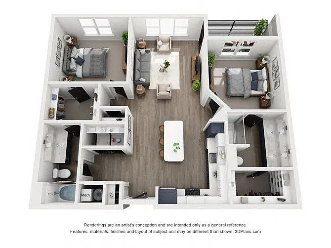 Floor plan 2B