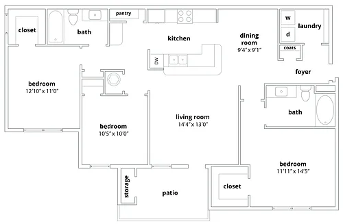 Floor plan C1