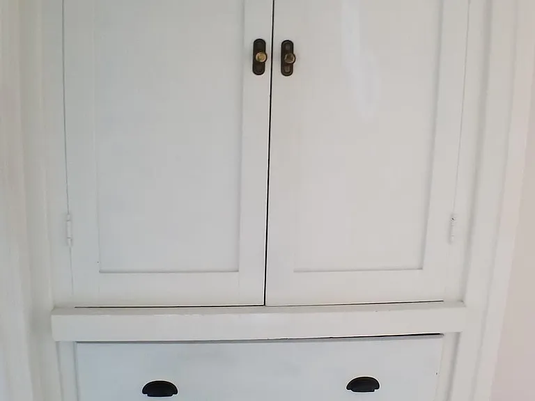 Hallway linen cabinet