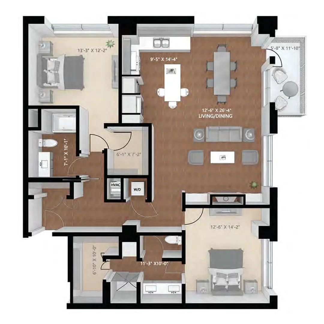 Floor plan Hampton