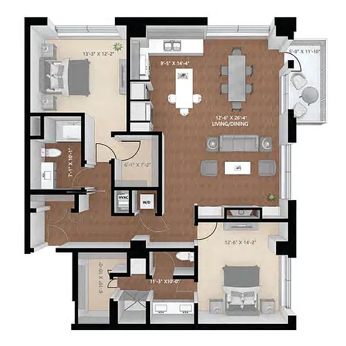 Floor plan Hampton