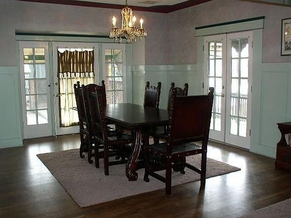 Dining Room/ French Doors leading to Deck.