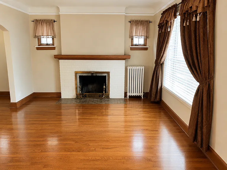 Living Room with Fireplace - Unfurnished