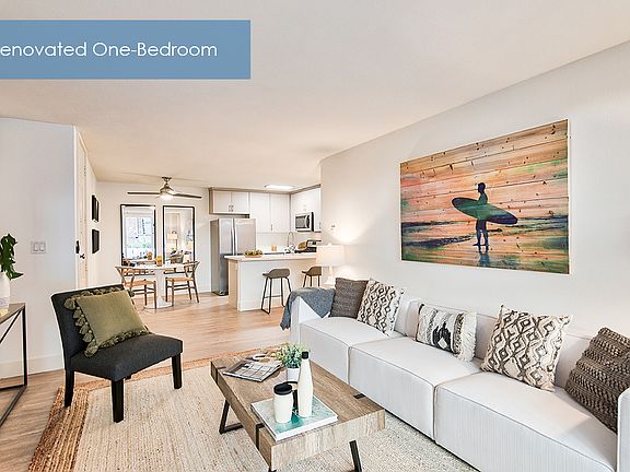 Living room at The Meadows Apartment Homes