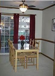Dining room opens to deck for entertaining & kitchen