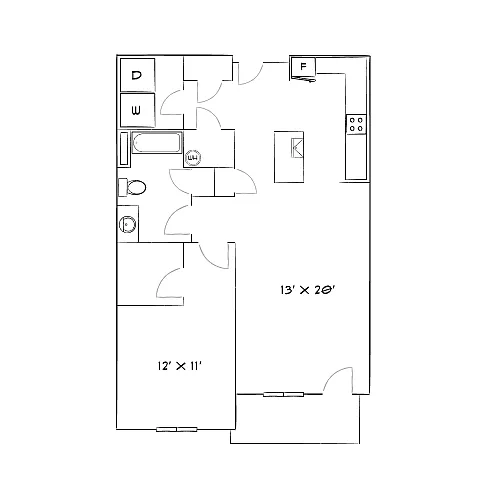 Floor plan Design 1C