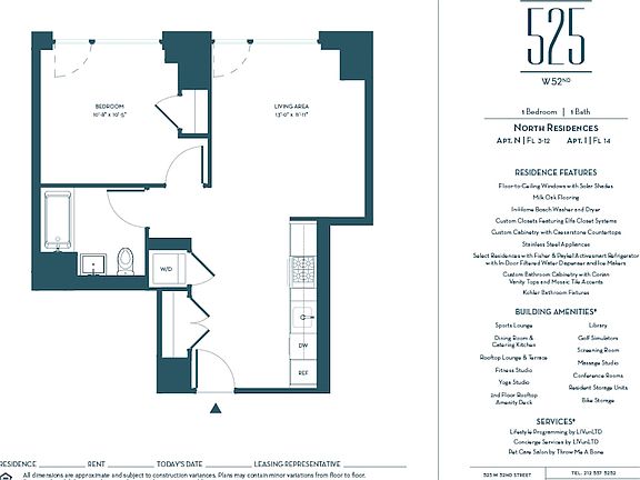 2nd image of 525 W 52nd St APT 7NN