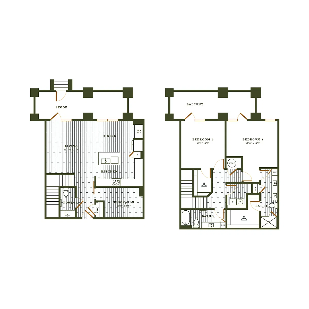 Floor plan Hardwick Townhome