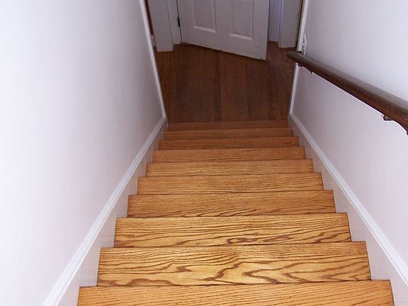 Lovely hardwood floors and stairs