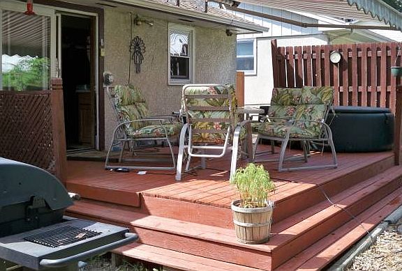 Large Deck with awning