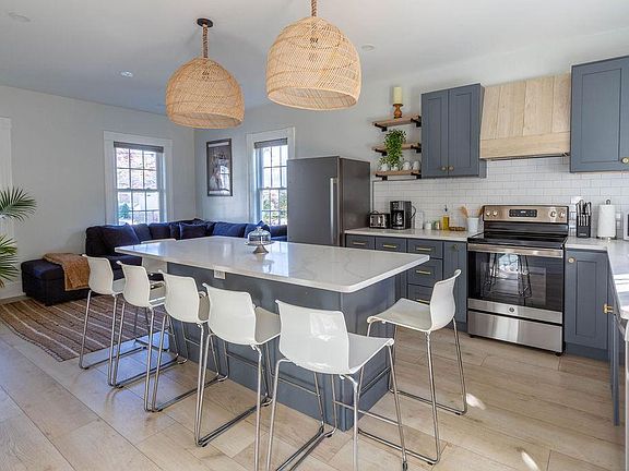 Open living room/kitchen concept.