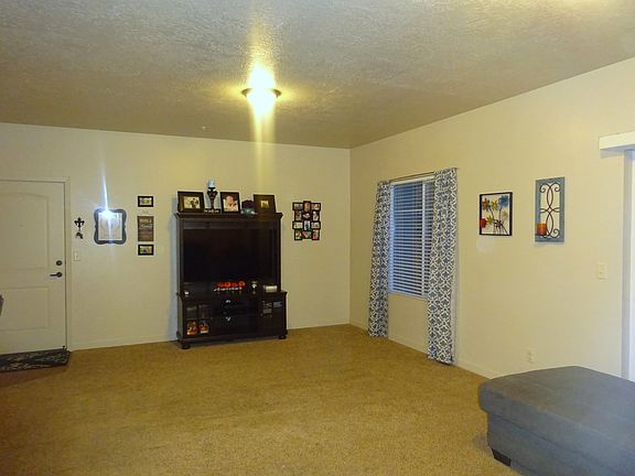 View from the opposite side of the living room/dining room