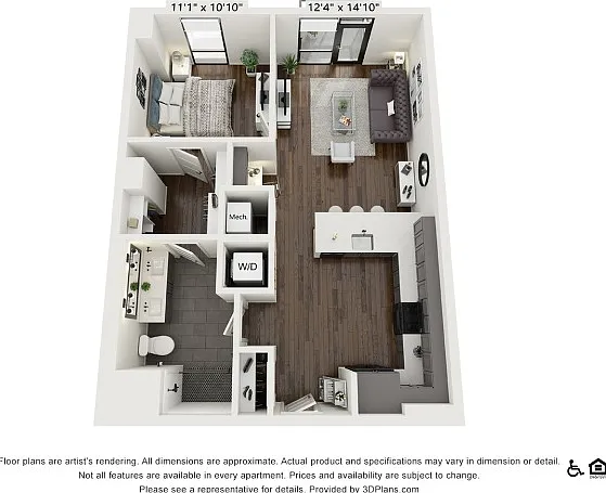 A14 | 1 bed 1 bath | 766 sq ft A14 | 1 bed 1 bath | 766 sq ft