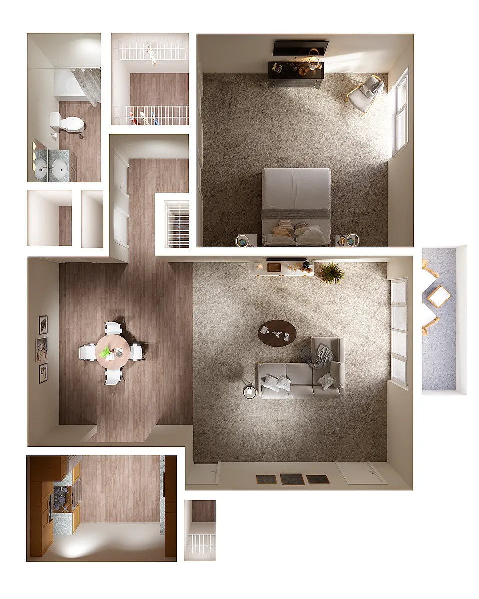 Floor plan 1/1 - Newport