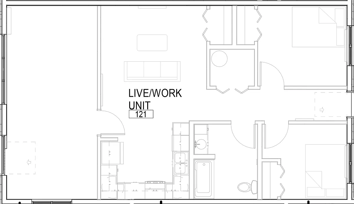 Floor plan Work/Live Units